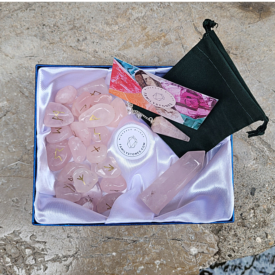 Pink Quartz Oracle Message Charger l'image dans la galerie, Coffret Oracle Quartz Rose