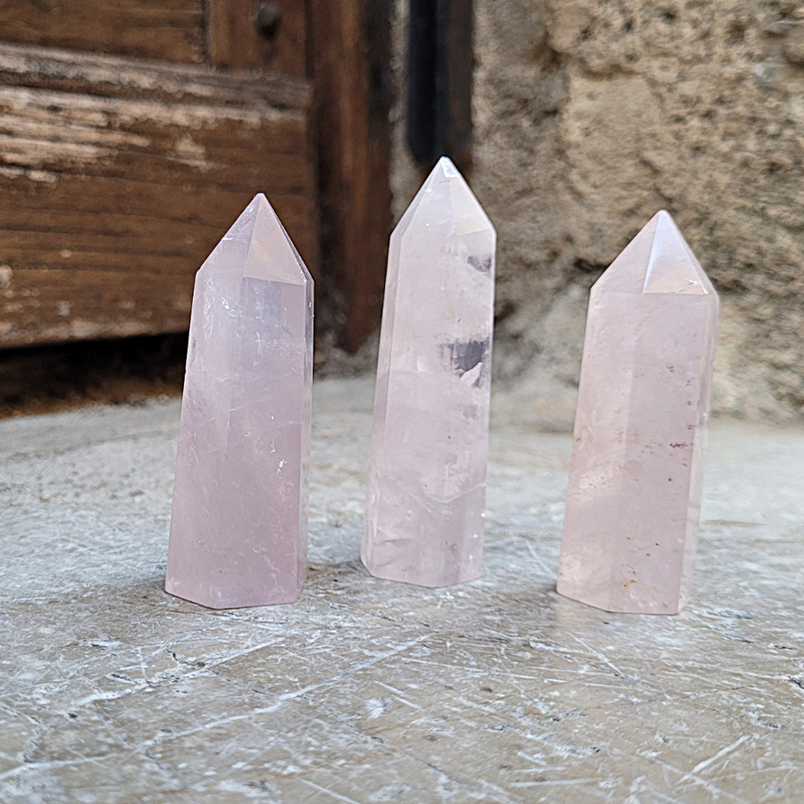 Obélisque/Pointe en Quartz Rose