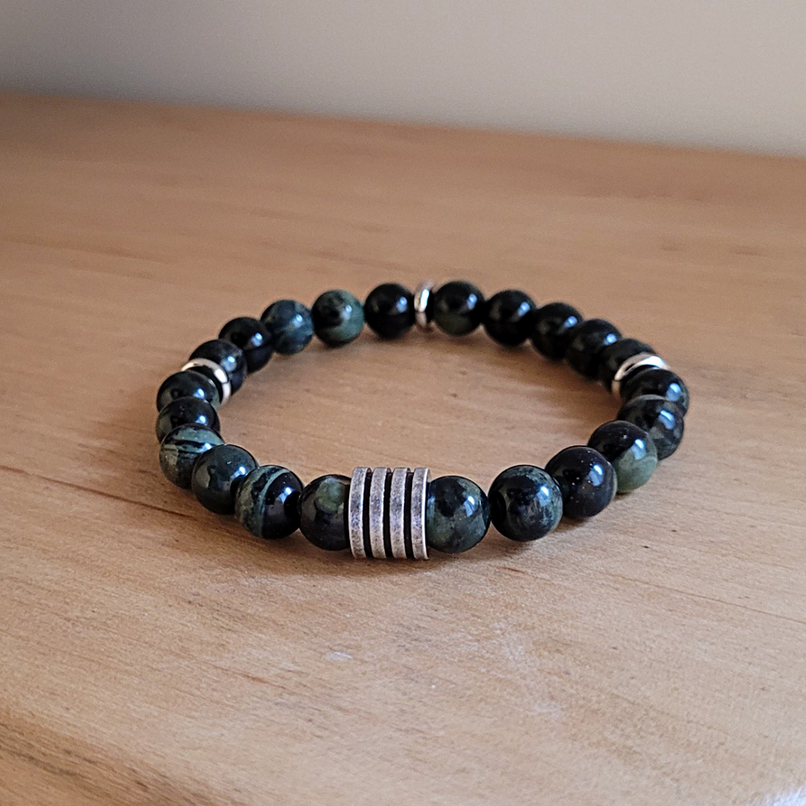 Bracelet Homme 8 mm Jaspe Kambaba