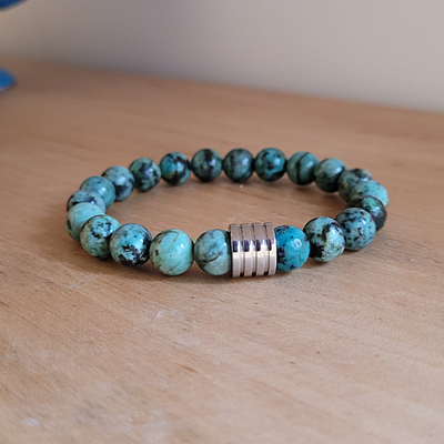 Bracelet 8 mm Turquoise Africaine
