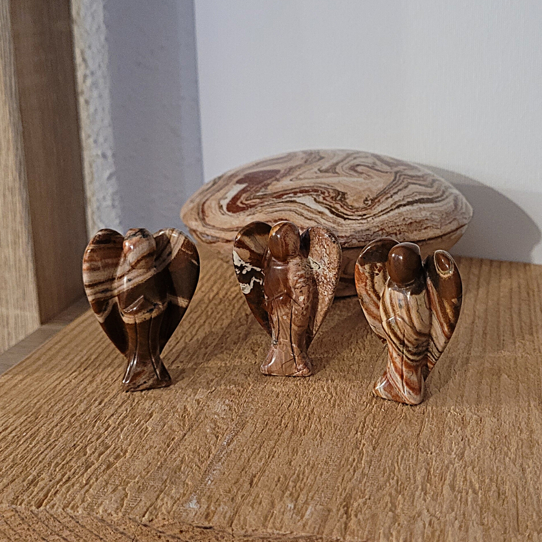 Ange en Jaspe 5 cm