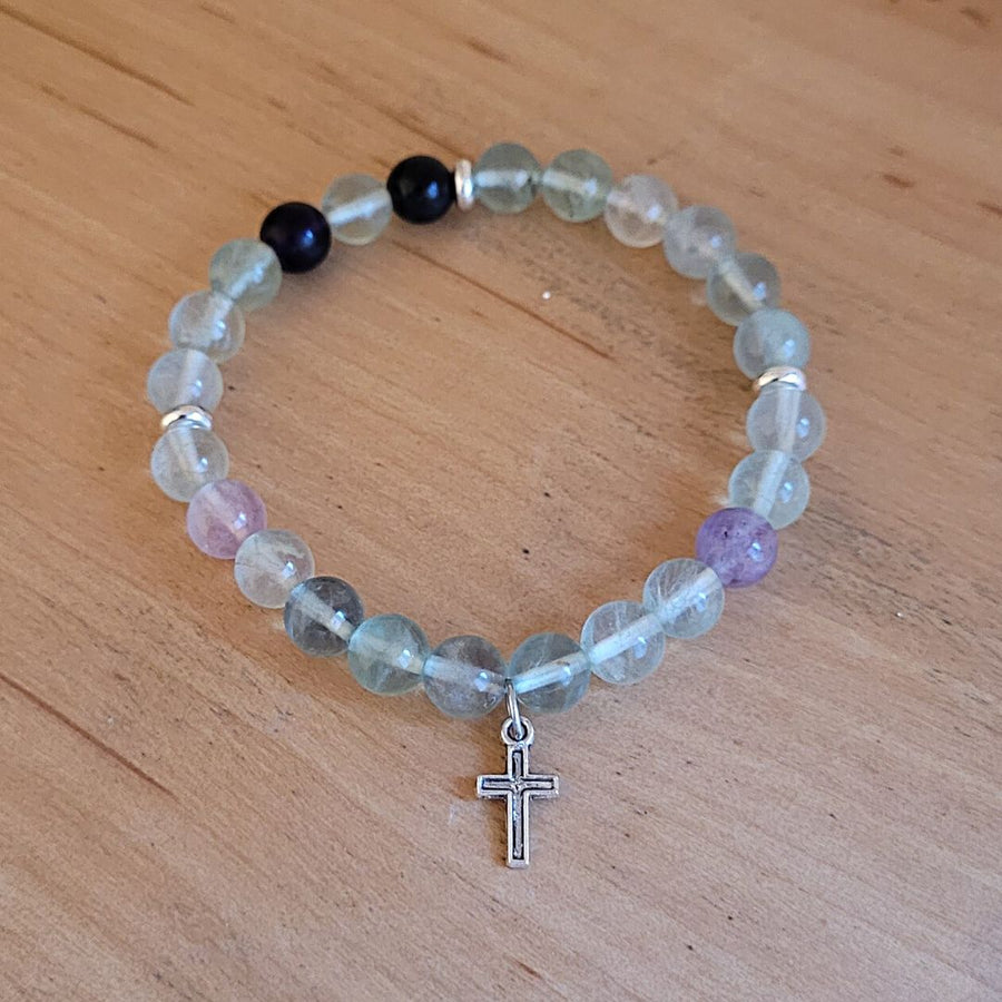 Bracelet Homme Fluorite 8mm