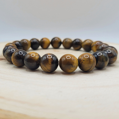 Bracelet Œil du Tigre Perles 10 mm