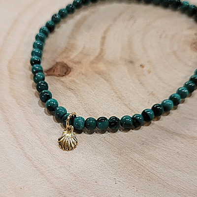 Bracelet Saint Jacques Malachite 3 mm