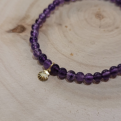 Bracelet Saint Jacques Améthyste 4mm