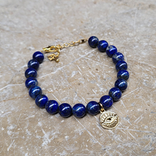 Charger l&#39;image dans la galerie, bracelet Lapis lazuli Oeil d&#39;Horus
