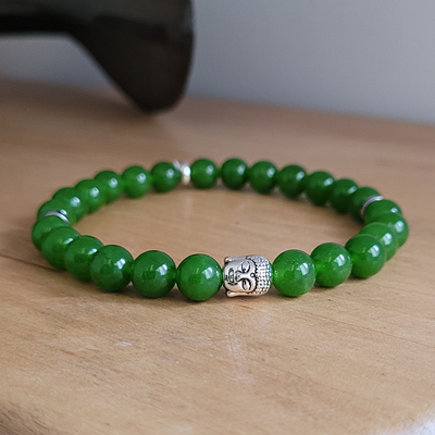 Bracelet Jade 8 mm Premium / Grand poignet