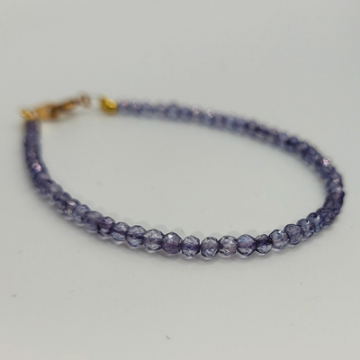 Bracelet en Tanzanite Facetté