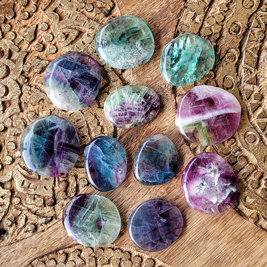 Galets de fluorite