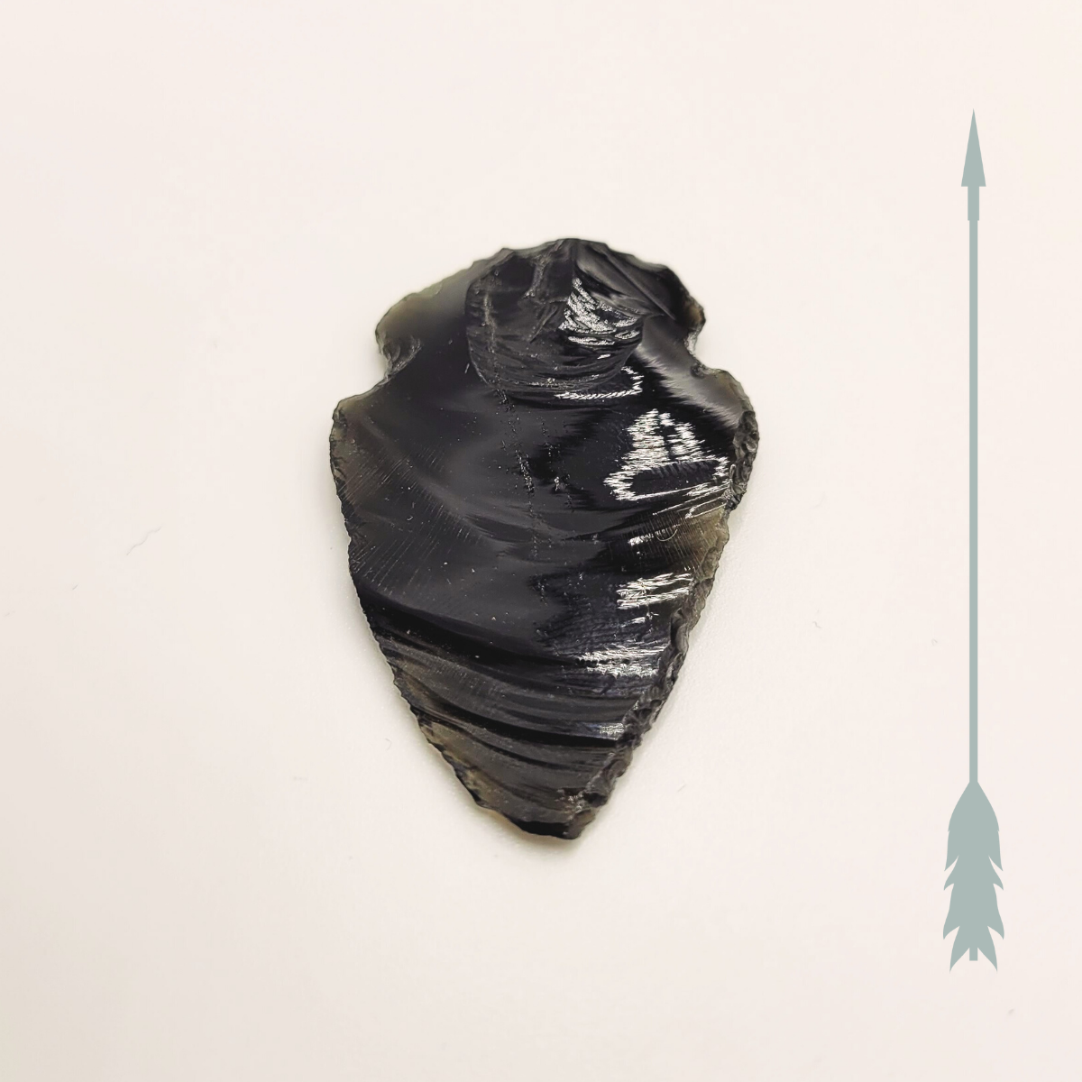 Pointe De Flèche En Obsidienne - Reproduction - Neuf Avec étiquettes