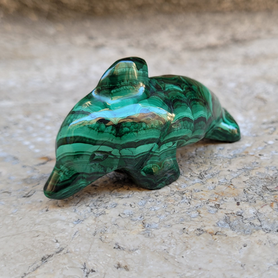 Dauphin en Malachite