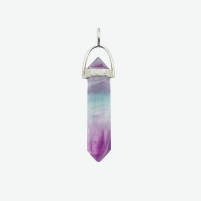 Pendentif pointe en Fluorite