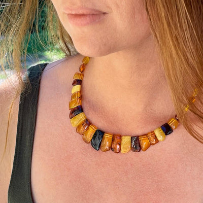 Collier en Ambre femme
