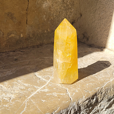 Obélisque/ Pointe Citrine 10 cm