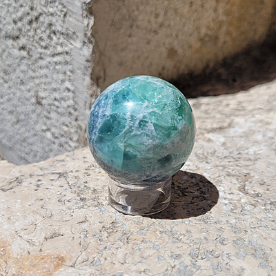 Sphère Fluorite Diamètre 4 cm Pièce Unique