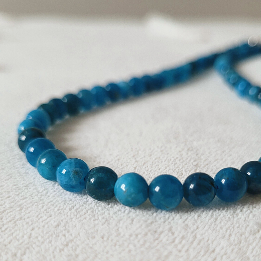 Collier en Apatite Perles 6 mm 