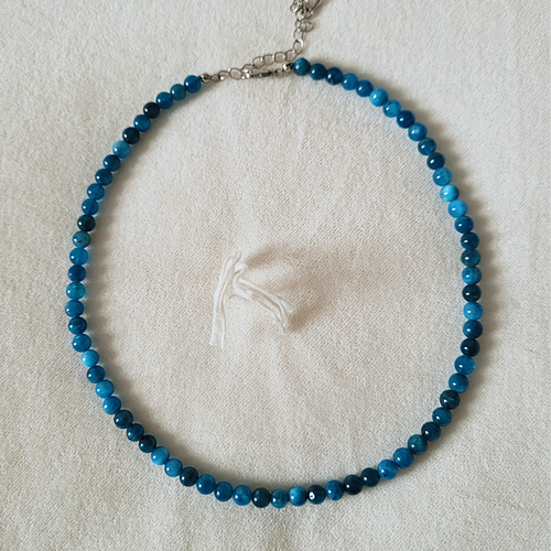 Collier en Apatite Perles 6 mm 
