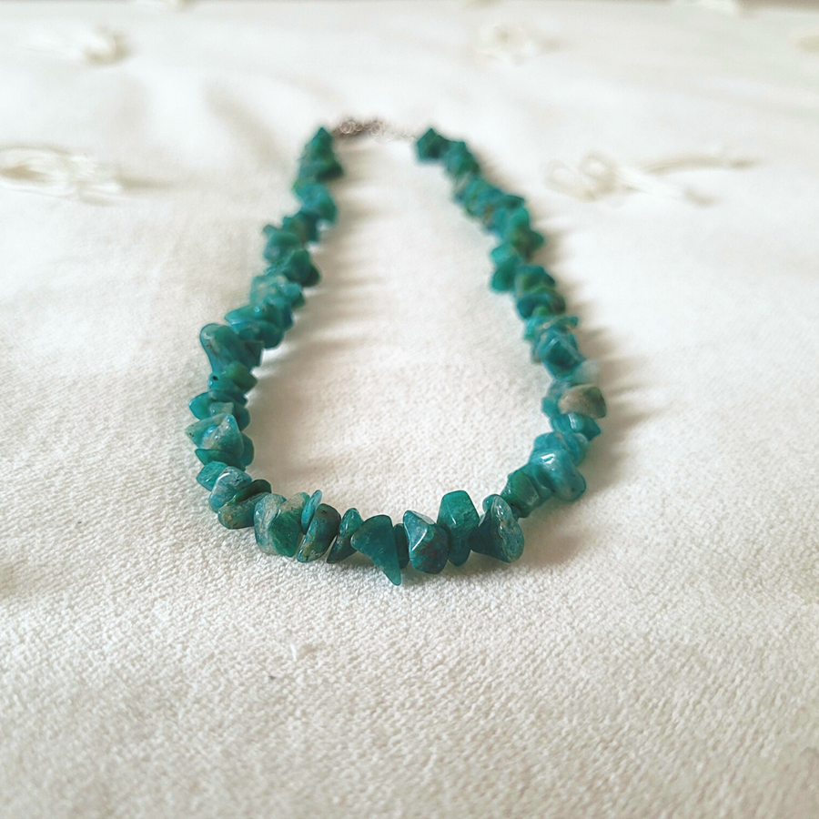 Collier Ras de Cou en Amazonite