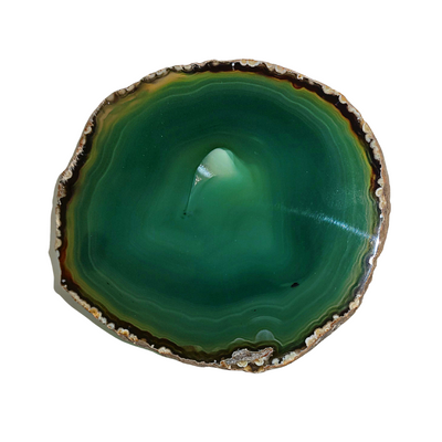 Tranche d'Agate Verte Moyenne 10 cm