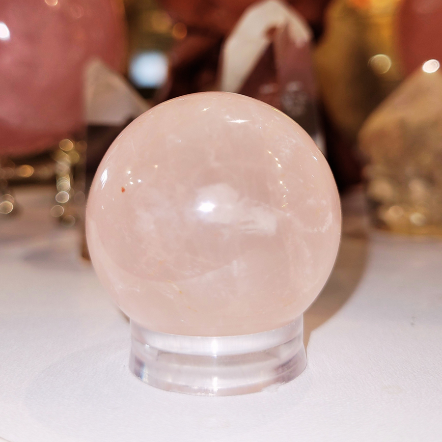 Petite Sphère en Quartz Rose  3,5 cm