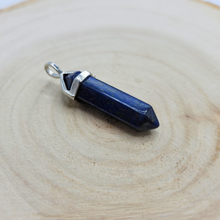 Charger l&#39;image dans la galerie, Pointe en lapis lazuli Pendentif pointe en Lapis lazuli 4 cm

