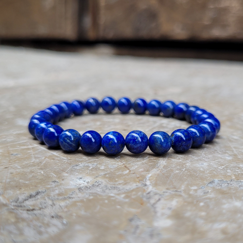 Bracelet Lapis Lazuli Perles 6 mm