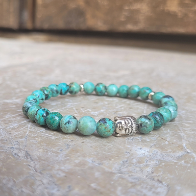 Bracelet Turquoise Africaine Bouddha