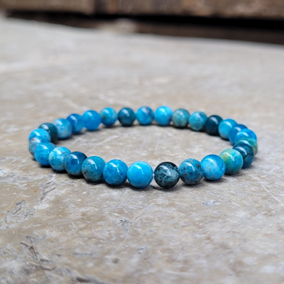 Bracelet Apatite Perles 6 mm