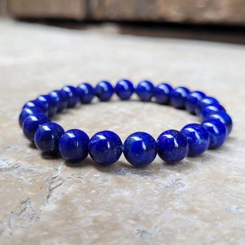Bracelet Lapis Lazuli Perles 8 mm