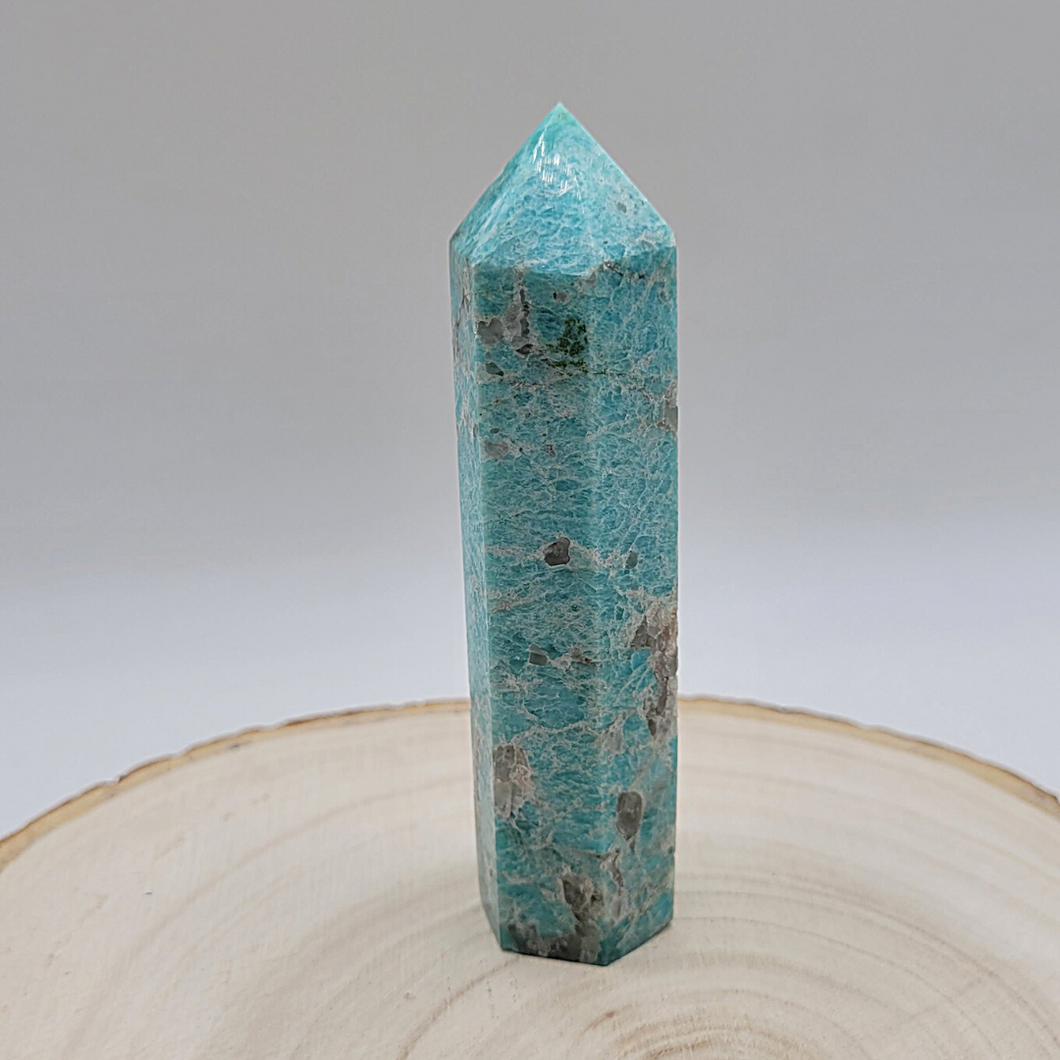 Obélisque Aragonite Bleue Familystones