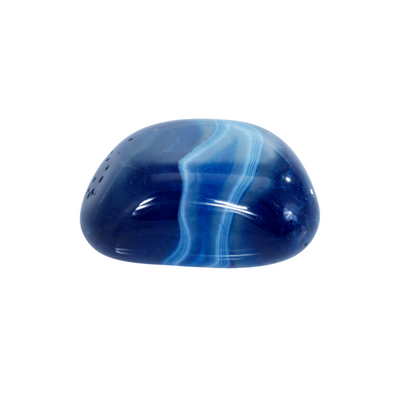 Pierre Roulée Agate Bleue - Communication