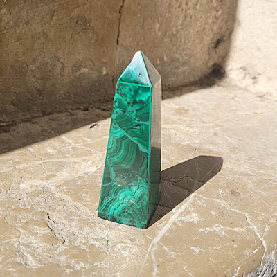 Obélisque /Pointe Malachite 10cm