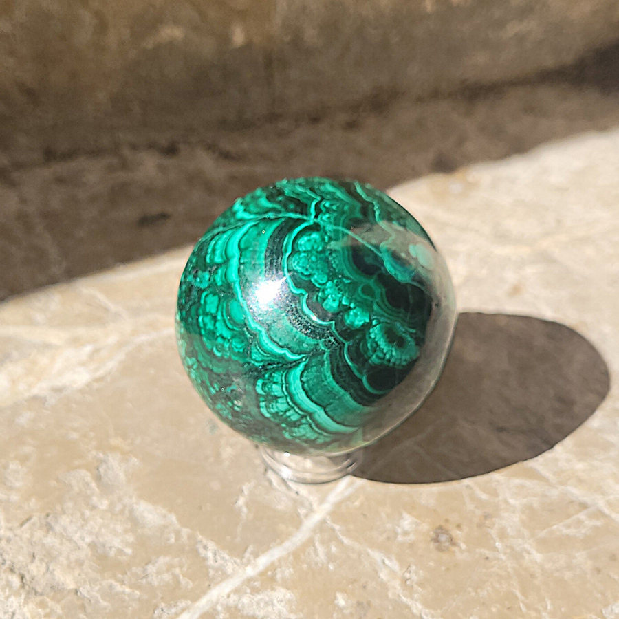 Sphère Malachite Diamètre 5.5 cm Familystones