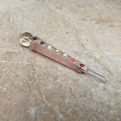 Baguette Quartz Rose 7 chakras