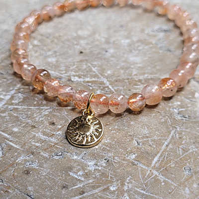 Bracelet Pierre de Soleil Symbole Soleil